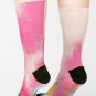 Abstract-pink Reflection With Orange, Blue Socks