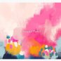 Abstract-pink Reflection With Orange, Blue Socks