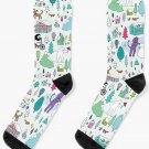Alpine Animal Antics - Cute Winter Pattern By Cecca Designs Socks