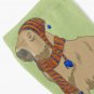 Anime-style Capybara Just Sitting There With Hat And Scarf Socks