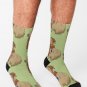 Anime-style Capybara Just Sitting There With Hat And Scarf Socks