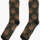 Art Deco Elegance - Rich Bronze Socks