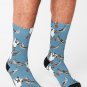 Atlantic Puffins Blue Socks
