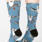 Atlantic Puffins Blue Socks