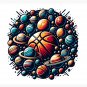 Basketball Planet Socks