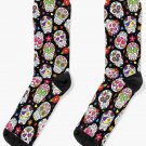 Day Of The Dead Sugar Skull Pattern Dia De Los Muertos Halloween Día De Los Muertos Socks Day Of The Dead Sugar Skull Pattern Dia De Los Muertos Halloween Día De Los Muertos Socks