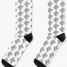 Decorative Dreamy Surreal Whale Sea Animal Beast Carrying Mountain Range On Its Back Socks Decorative Dreamy Surreal Whale Sea Animal Beast Carrying Mountain Range On Its Back Socks