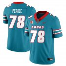 Richard Pearce #78 UNM Lobo  2025 All Stitched Turquoise