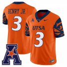 Robert Henry Jr #3 UTSA Roadrunners 2025 Vapor Limited V2 Stitched Orange