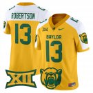 Sawyer Robertson #13 Baylor Bears 2025 V2 Vapor Stitched Gold Alternate
