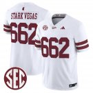 Stark Vegas #662 Mississippi State Bulldogs Dark Mode Stitched White
