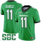 Stone Earle #11 Marshall Thundering Herd Vapor Limited  Kelly Green
