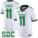 Stone Earle #11 Marshall Thundering Herd Vapor Limited  White