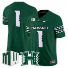 Team #1 Hawai'i Rainbow Warriors 2025 Vapor Stitched Green