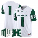 Team #1 Hawai'i Rainbow Warriors 2025 Vapor Stitched White