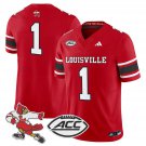 Team #1 Louisville Cardinals 1980s Throwback Limited Stitched Red