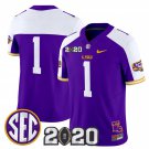 Team #1 LSU Tigers 2020 National Champions Limited Stitched Purple Alter