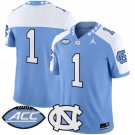 Team #1 North Carolina Tar Heels 2025 Vapor Limited Stitched Blue ALter
