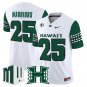 Warriors #25 Hawai'i Rainbow Warriors 2025 Vapor Stitched White