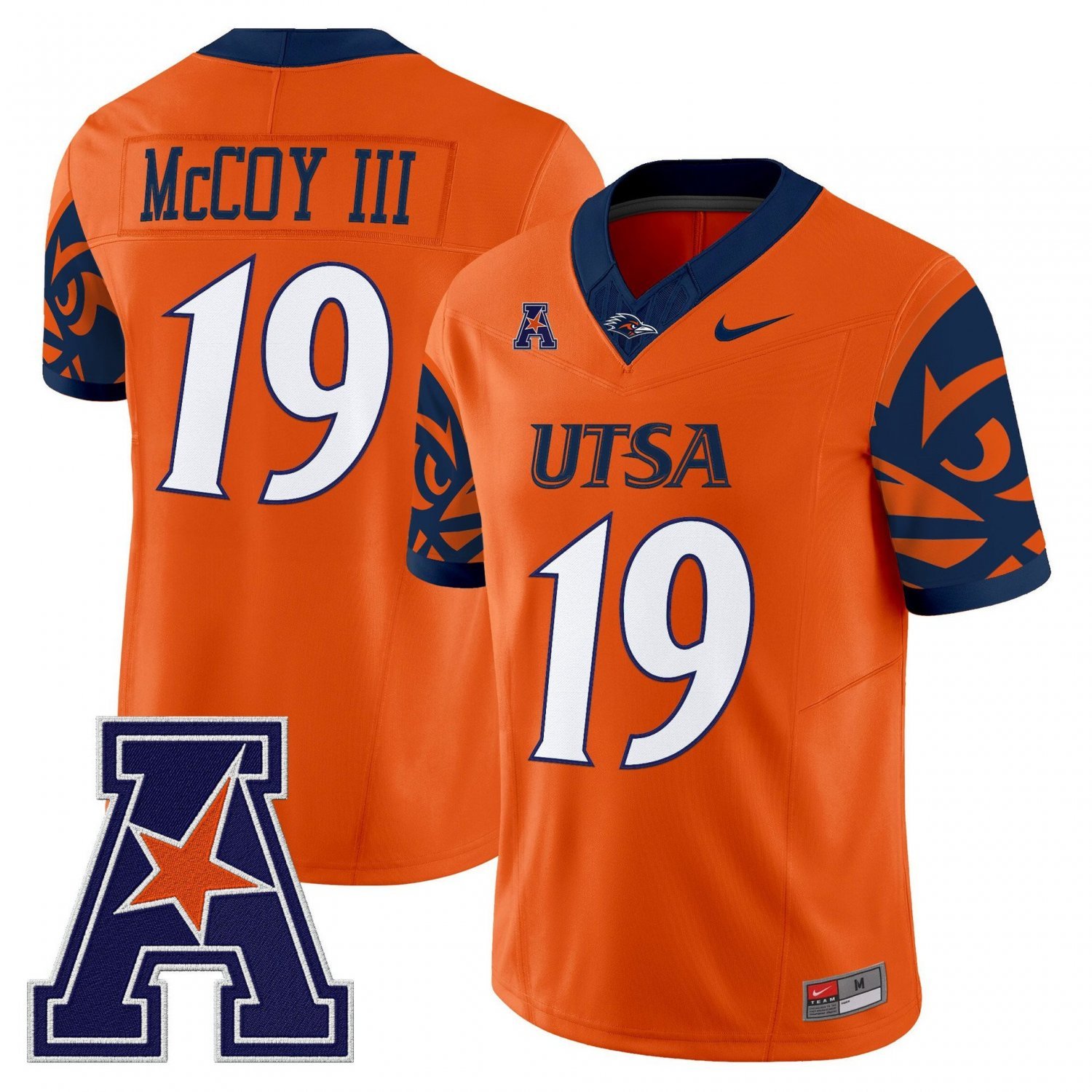 Willie McCoy III #19 UTSA Roadrunners 2025 Limited V2 Stitched Orange