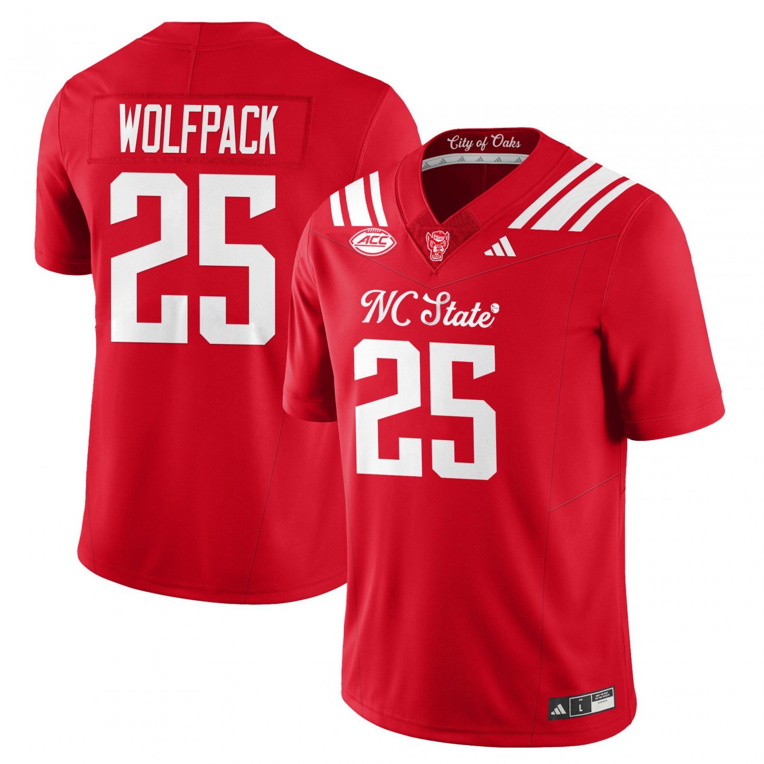 Wolfpack #25 State Wolfpack City of Oaks Vapor Limited Stitched Red