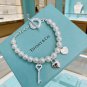 Dainty Faux Pearl Link Chain Bracelet Wedding Party Gift (9)