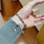 Dainty Faux Pearl Link Chain Bracelet Wedding Party Gift (65)