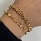 Dainty Faux Pearl Link Chain Bracelet Wedding Party Gift (155)