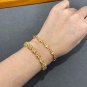Dainty Faux Pearl Link Chain Bracelet Wedding Party Gift (155)