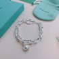Dainty Faux Pearl Link Chain Bracelet Wedding Party Gift (183)