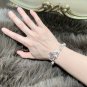 Dainty Faux Pearl Link Chain Bracelet Wedding Party Gift (185)