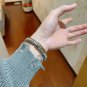 Dainty Faux Pearl Link Chain Bracelet Wedding Party Gift (199)