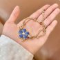 Dainty Faux Pearl Link Chain Bracelet Wedding Party Gift (203)