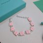 Dainty Faux Pearl Link Chain Bracelet Wedding Party Gift (227)