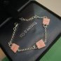 Dainty Faux Pearl Link Chain Bracelet Wedding Party Gift (230)