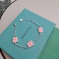 Dainty Faux Pearl Link Chain Bracelet Wedding Party Gift (230)