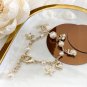 Dainty Faux Pearl Link Chain Bracelet Wedding Party Gift (247)