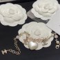 Dainty Faux Pearl Link Chain Bracelet Wedding Party Gift (248)