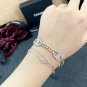 Dainty Faux Pearl Link Chain Bracelet Wedding Party Gift (249)