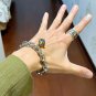Dainty Faux Pearl Link Chain Bracelet Wedding Party Gift (277)