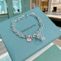 Dainty Faux Pearl Link Chain Bracelet Wedding Party Gift (289)