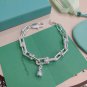 Dainty Faux Pearl Link Chain Bracelet Wedding Party Gift (298)