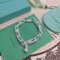 Dainty Faux Pearl Link Chain Bracelet Wedding Party Gift (298)