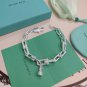 Dainty Faux Pearl Link Chain Bracelet Wedding Party Gift (298)