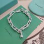 Dainty Faux Pearl Link Chain Bracelet Wedding Party Gift (298)