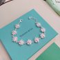 Dainty Faux Pearl Link Chain Bracelet Wedding Party Gift (299)