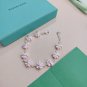 Dainty Faux Pearl Link Chain Bracelet Wedding Party Gift (299)