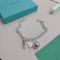 Dainty Faux Pearl Link Chain Bracelet Wedding Party Gift (300)