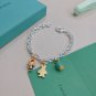 Dainty Faux Pearl Link Chain Bracelet Wedding Party Gift (301)