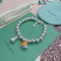 Dainty Faux Pearl Link Chain Bracelet Wedding Party Gift (303)